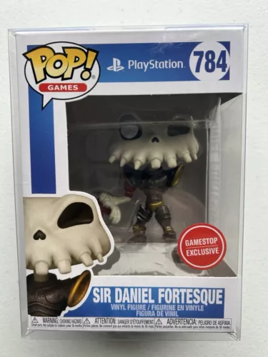 Funko Pop! Playstation MediEvil Sir Daniel Fortesque #784 Gamestop W/ Protector