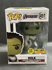 Funko Pop!  Pop Marvel The Avengers Hulk  #451 GITD Hot Topic W Protective Case