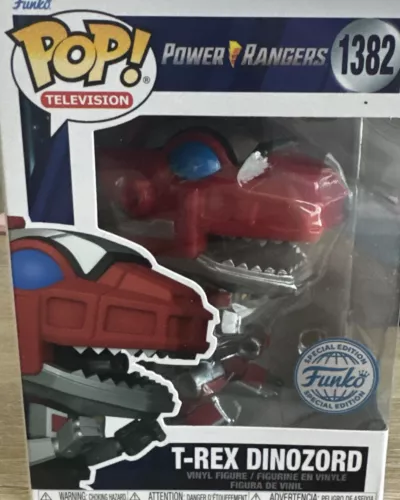 Funko Pop! Power Rangers T-Rex Dinozord #1382 Special Edition with Protector