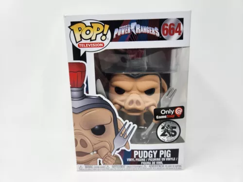 Funko POP! Pudgy Pig 664 Power Rangers Gamestop Exclusive