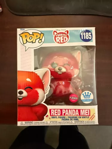 Funko Pop! Red Panda Mei Turning #1185 Red Flocked Funko Shop Exclusive