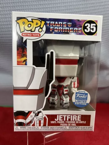 🔥 FUNKO POP! RETRO TOYS #35 JETFIRE TRANSFORMERS FUNKO SHOP EXCL  wHARD PROTECT
