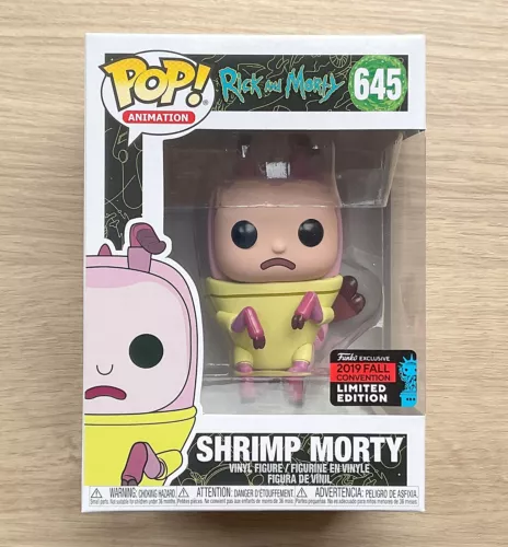 Funko Pop Rick And Morty Shrimp Morty NYCC #645 + Free Protector