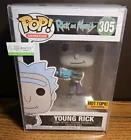Funko Pop Rick And Morty Young Rick #305 Hot Topic Exclusive With Protector