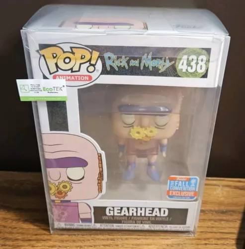 Funko Pop Rick & Morty Gearhead #438 2018 Fall Convention With Protector