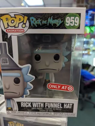 Funko POP Rick With Funnel Hat #959 Vinyl Figure Rick And Morty Target Exclusive