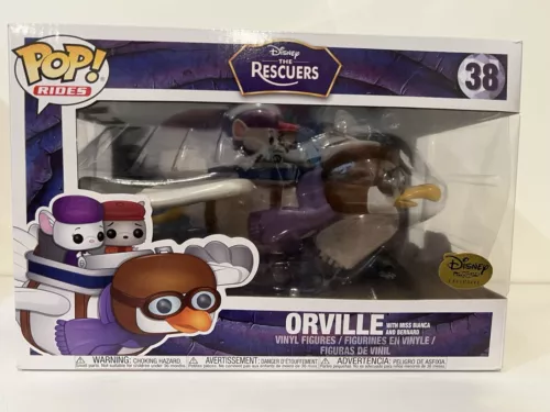 Funko Pop Rides #38 Orville with Miss Bianca and Bernard from The Rescuers BNIB