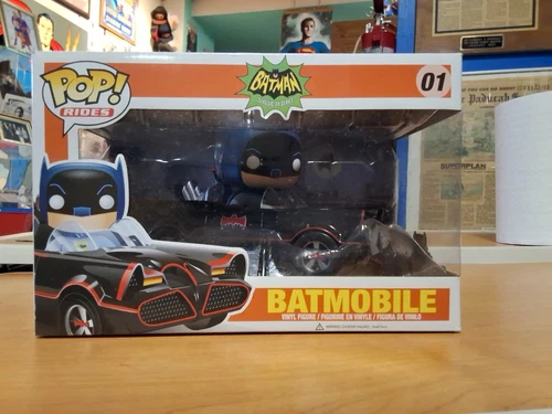 Funko Pop! Rides Classic TV Series Batman with Batmobile #1 New in Box