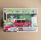 Funko Pop Rides Ghostbusters ECTO-1 With Slimer #24 (Broken Antenna) + Protector