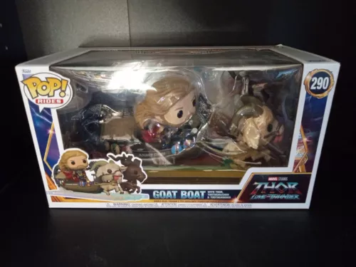 Funko Pop Rides Super Deluxe Marvel's Thor Love and Thunder The Goat Boat #290