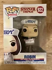 Funko Pop! Robin #922 Stranger Things Vinyl Figure & Soft Pop Protector