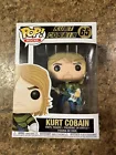 Funko Pop Rocks! #65 Kurt Cobain Blue Guitar Green/Gray Striped Shirt Vaulted