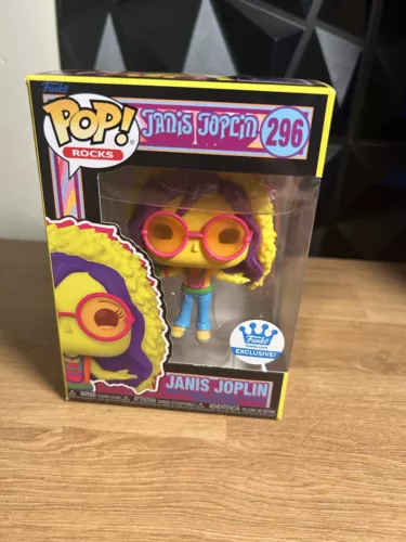 Funko POP! Rocks Janis Joplin #296 - Funko Blacklight Shop Exclusive