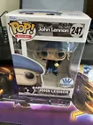 Funko Pop Rocks John Lennon in Peacoat #247 Funko Shop Exclusive IN PROTECTOR