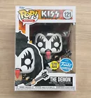 Funko Pop Rocks Kiss The Demon GITD #121 + Free Protector