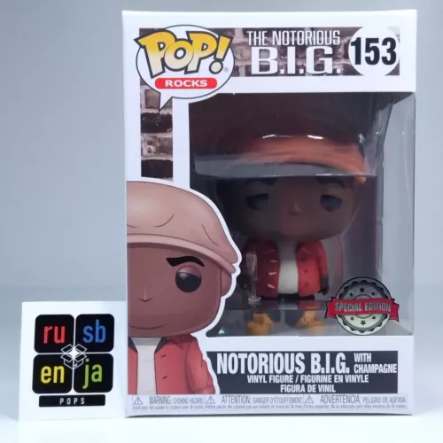 Funko Pop! Rocks Music The Notorious B.I.G. with Champagne Special Edition #153