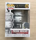 Funko Pop Rocks Queen Freddie Mercury King Platinum + Pin #184 + Free Protector
