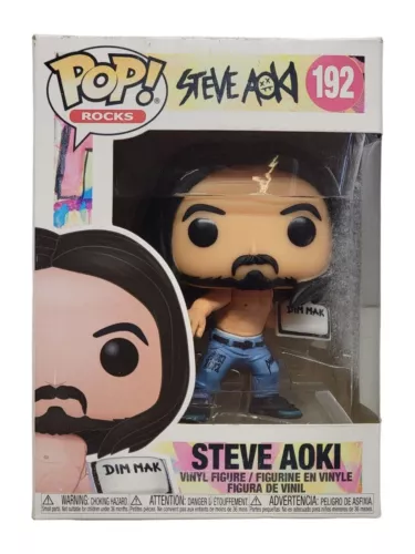 FUNKO POP! ROCKS STEVE AOKI WITH CAKE #192 VINYL FIGURE NEW Fast Shipping