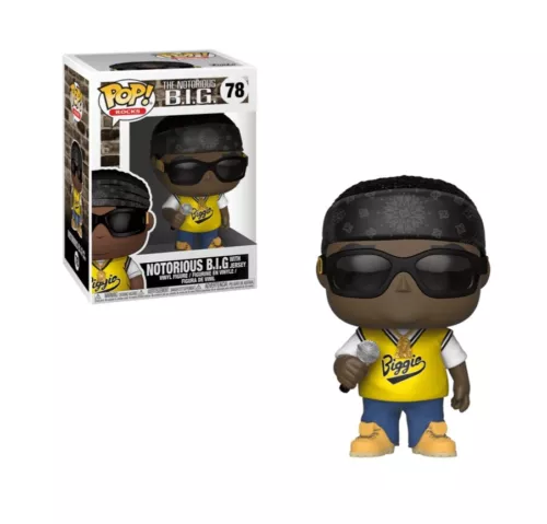 Funko Pop! Rocks the Notorious B.I.G. Biggie with Jersey #78 New Original Box