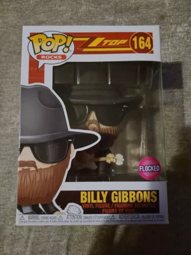 Funko Pop! Rocks ZZ Top Billy Gibbons Vinyl Figure Flocked #164