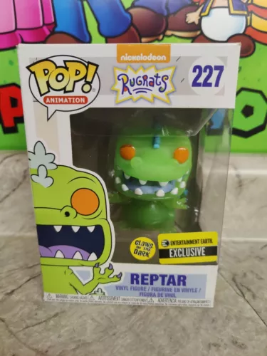 Funko Pop! Rugrats REPTAR Glow in the Dark #227 EE Exclusive Damaged