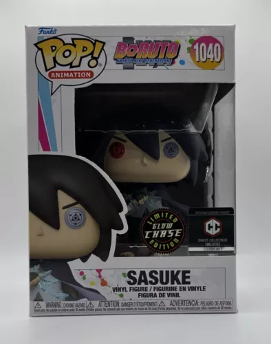 Funko Pop! Sasuke #1040 Boruto Glow CHASE Exclusive w/ Protector