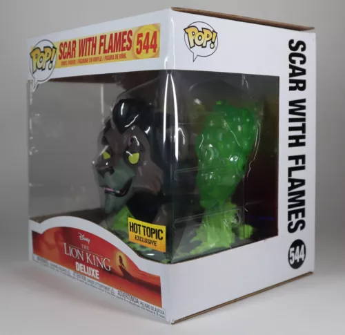 Funko Pop! SCAR WITH FLAMES (Green) Hot Topic Excl #544 - FREE PROTECTOR