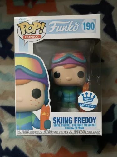 🔥Funko Pop! SKIING FREDDY #190 Funko Shop Exclusive W/ PROTECTOR