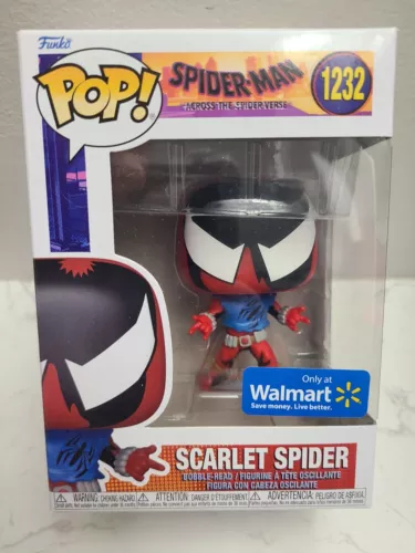 Funko Pop! Spider-Man: Across The Spider-Verse #1232 Scarlet Spider Walmart Excl