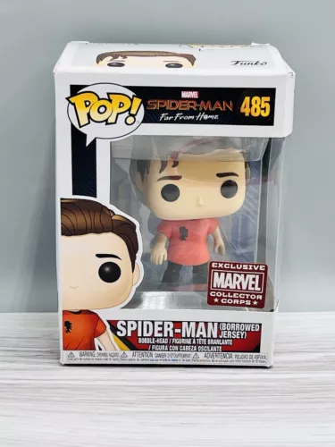 Funko Pop Spider-Man Far From Home 485 Borrowed Jersey Marvel Collector Corps