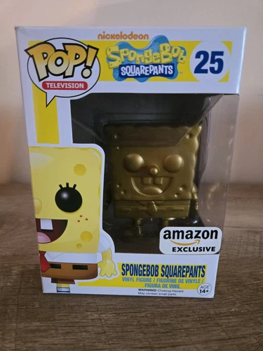 Funko Pop! Spongebob Squarepants Gold Amazon Exclusive #25