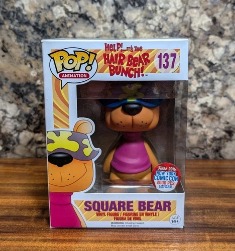 Funko POP! Square Bear #137 Hair Bunch NYCC 2016 Exclusive Vinyl Figure