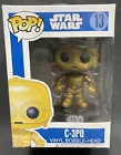 Funko Pop Star Wars #13 C-3PO Blue Box Large Font 2011 - Bobble Head