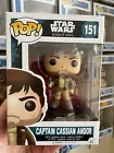 Funko Pop! Star Wars #151 Captain Cassian Andor Rogue One VGC Vinyl Bobble-Head