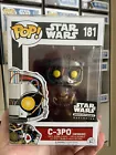 Funko Pop! Star Wars #181 C-3PO Unfinished Smuggler’s Bounty VGC +Pop Protector