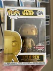 Funko Pop! Star Wars #194 Kylo Ren Gold Metallic Special Edition +Pop Protector