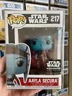 Funko Pop! Star Wars #217 Aayla Secura Smuggler's Bounty Exclusive +Protector