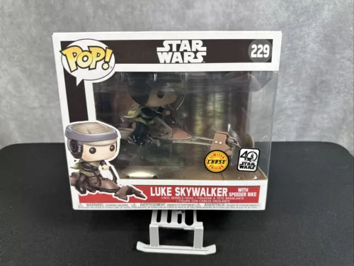 Funko POP! Star Wars #229 Luke Skywalker with Speeder Bike CHASE!