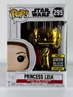 Funko Pop Star Wars #295 - Princess Leia Gold Chrome 2019 Galactic Convention