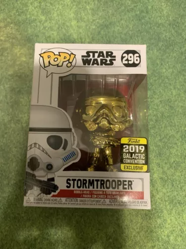 Funko Pop Star Wars #296 Stormtrooper (Gold) (2019 Galactic Convention Ex)