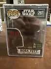Funko! Pop! Star Wars #297 Boba Fett Black ECCC Exclusive Con Sticker (SEALED)