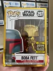 Funko Pop! Star Wars #297 Boba Fett Gold Chrome 2019 Galactic Convention +P/P