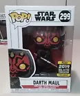 Funko Pop! Star Wars #299 Darth Maul - Galactic Con Exclusive - Free Protector!