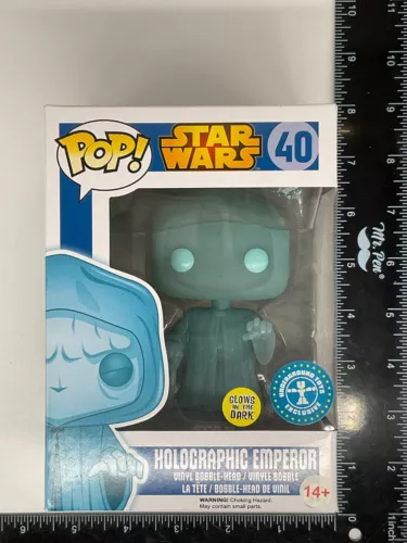 Funko Pop! Star Wars #40 Holographic Emperor GLOW Underground Toys i04