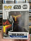 Funko Pop! Star Wars #411 Gar Saxon VGC Rebels Clone Wars +Pop Protector.