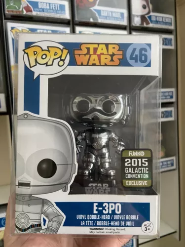 Funko Pop! Star Wars #46 E-3PO Blue Box 2015 Galactic Convention Exclusive +P/P