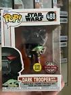 Funko Pop! Star Wars #488 Dark Trooper with Grogu Glows Special Edition GITD