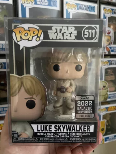 Funko Pop! Star Wars #511 Luke Skywalker 2022 Galactic Convention Exclusive +P/P