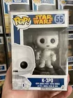 Funko Pop! Star Wars #55 K-3P0 White Droid C-3PO Empire Strikes Back +Protector