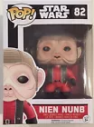 FUNKO POP STAR WARS #82 "NIEN NUNB" VINYL BOBBLE-HEAD FIGURE NEW FORCE AWAKENS